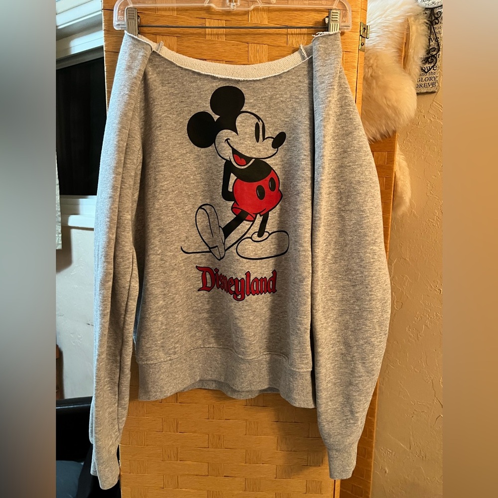 Gray Mickey Mouse Disneyland Sweatshirt